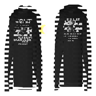 Totality 2024 Solar Eclipse Total Solar Eclipse 2024 Long Sleeve T-Shirt | Mazezy
