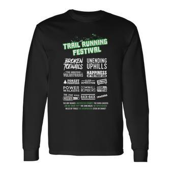 Trail Running Festival Long Sleeve T-Shirt | Mazezy