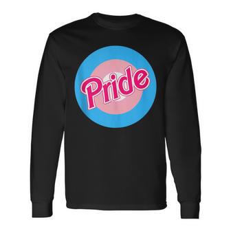 Trans Pride Flag Mod Target Long Sleeve T-Shirt - Monsterry