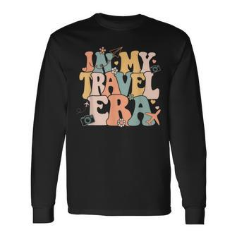 In My Travel Era Airplane Adventure For Family Vacation Trip Long Sleeve T-Shirt - Thegiftio UK