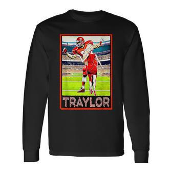 Traylor Romance Football Lovers Long Sleeve T-Shirt | Mazezy DE