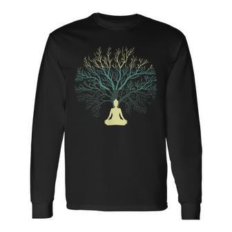 Tree Of Life Yoga Zen Meditation Buddhism Spiritual Long Sleeve T-Shirt - Monsterry AU