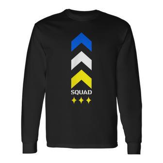 Trisomy 21 Down Syndrome Extra Three Chromosome Arrows Team Long Sleeve T-Shirt - Monsterry UK