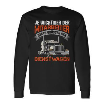Truck Driver Truck Slogan Langarmshirts - Seseable