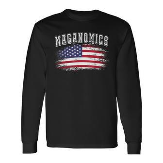 Trump 2024 Maganomics President Legend Long Sleeve T-Shirt - Seseable