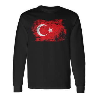 Türkei Flagge Turkey Türkisch Türkische Land Anatolien Türke Langarmshirts - Seseable
