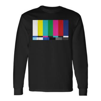 Tv Graphic Off Signal Cool Show Hipster Geek Vintage Long Sleeve T-Shirt - Monsterry UK