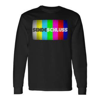 Tv Test Picture Show 80S 90S Theme Party Costume Long Sleeve T-Shirt - Monsterry UK