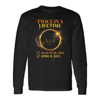 Twice In A Lifetime Solar Eclipse Long Sleeve T-Shirt - Monsterry CA