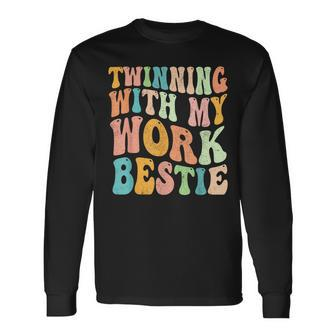 Twinning With My Work Bestie Spirit Week Best Friend Twin Long Sleeve T-Shirt - Thegiftio UK