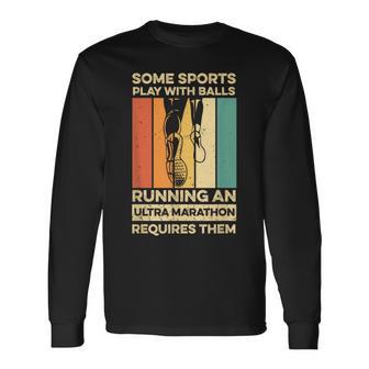 Ultra Marathon Quote For A 50K Runner Long Sleeve T-Shirt - Monsterry UK