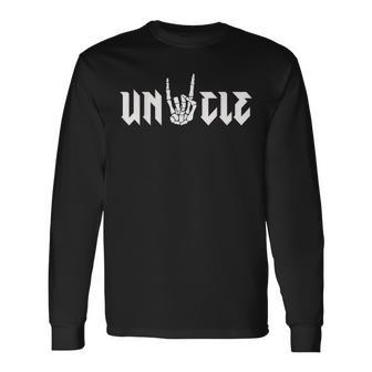 Uncle Of The Bad Two The Bone Birthday 2 Years Old Birthday Long Sleeve T-Shirt - Monsterry CA