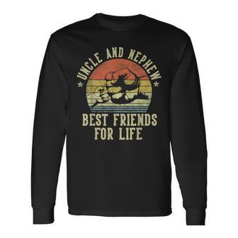 Uncle And Nephew Best Friends For Life Uncle Long Sleeve T-Shirt - Monsterry