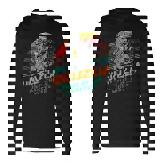 Unclezilla Monster Uncle Cool Uncle Long Sleeve T-Shirt - Monsterry