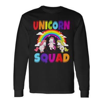 Unicorn Squad Jump Rope Unicorns Humor Cute Long Sleeve T-Shirt - Monsterry AU