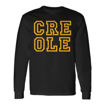 Uniquely Creole For Cultural Fans Of Zydeco Music Festivals Long Sleeve T-Shirt - Monsterry UK