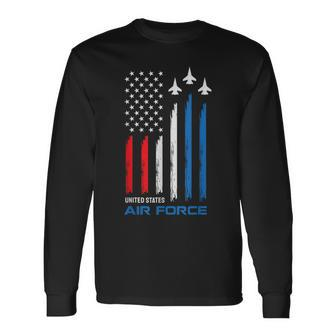 United States Air Force American Usa Flag Independence Long Sleeve T-Shirt - Monsterry AU