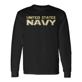 United States Navy Original Navy Logo Long Sleeve T-Shirt - Monsterry AU