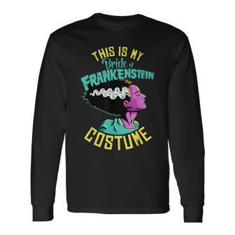 Universal Monsters Frankenstein Bride Costume Long Sleeve T-Shirt - Monsterry