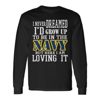 Us Armed Forces Navy s By Zoeyah Long Sleeve T-Shirt - Monsterry UK