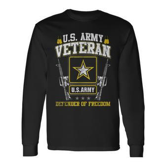 US Army Proud Army Veteran Vet Us Military Veteran Long Sleeve T-Shirt - Monsterry