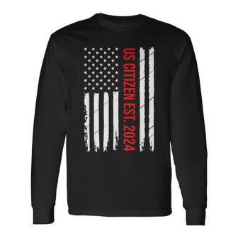 Us Citizenship Decoration American New Usa Citizen Long Sleeve T-Shirt - Monsterry DE