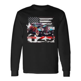 Us Muscle Car Hot Rod Langarmshirts - Seseable