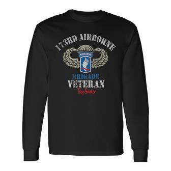 Us Paratrooper 173Rd Airborne Brigade Veteran Sky Soldier Long Sleeve T-Shirt - Monsterry DE