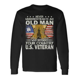 Us Veteran Veterans Day Us Patriot Long Sleeve T-Shirt - Monsterry