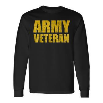 Usa Army Veteran Original Long Sleeve T-Shirt - Monsterry