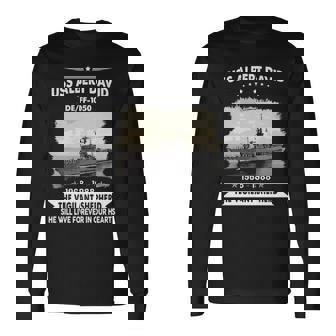 Uss Albert David Ff 1050 De Long Sleeve T-Shirt | Mazezy