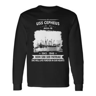 Uss Cepheus Aka Long Sleeve T-Shirt | Mazezy