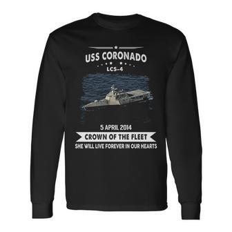 Uss Coronado Lcs Long Sleeve T-Shirt | Mazezy