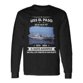 Uss El Paso Lka Long Sleeve T-Shirt | Mazezy
