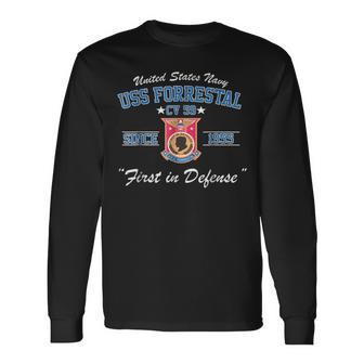 Uss Forrestal Cv59 Long Sleeve T-Shirt - Monsterry DE