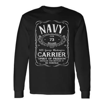Uss George Washington Cvn73 Aircraft Carrier Long Sleeve T-Shirt - Monsterry CA