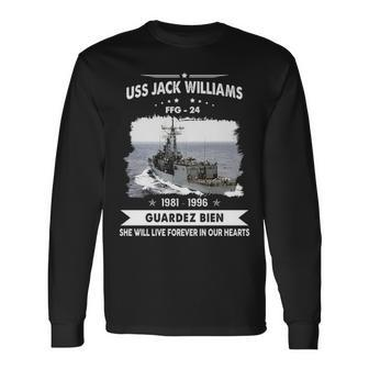 Uss Jack Williams Ffg Long Sleeve T-Shirt | Mazezy