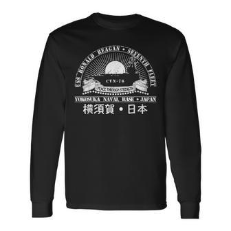 Uss Ronald Regan Cvn76 Yokosuka Naval Base Seventh Fleet Long Sleeve T-Shirt - Monsterry AU