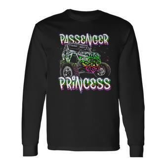 Utv Passenger-Princess Lovers Utv Sxs Riding Dirty Offroad Long Sleeve T-Shirt - Seseable
