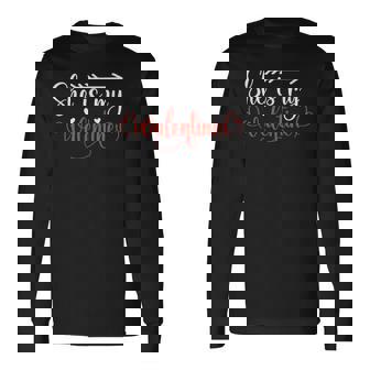 Valentine Couple Matching Him From Her He Is My Valentine Long Sleeve T-Shirt - Monsterry