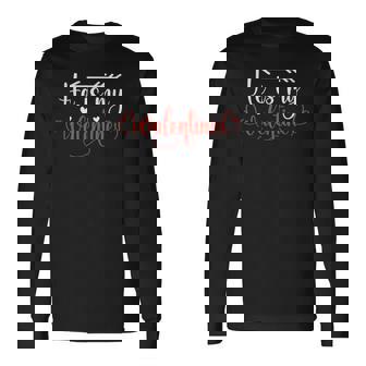 Valentine Couple Matching Her From Him He Is My Valentine Long Sleeve T-Shirt - Monsterry