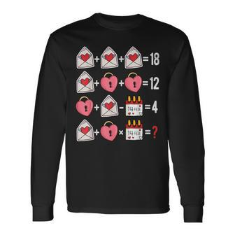 Valentines Day Order Of Operations Valentines Math Teacher Long Sleeve T-Shirt - Monsterry