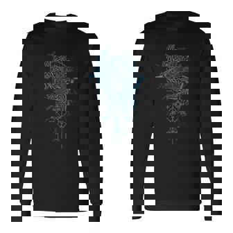 Valhalla Raven Ravens Odin's Runes Norse Compass Viking Long Sleeve T-Shirt - Thegiftio