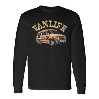 Vanlife Van Graphic Van Camping Long Sleeve T-Shirt - Monsterry UK