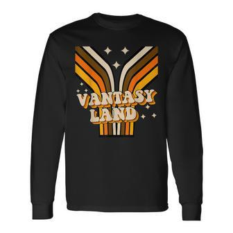 Vantasy Land Vannin Vanner Van Life Custom Van Culture Long Sleeve T-Shirt - Monsterry