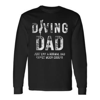 Vatertag Tauchen Papa Lustig Tauchen Papa Opa Männer Langarmshirts - Geschenkecke