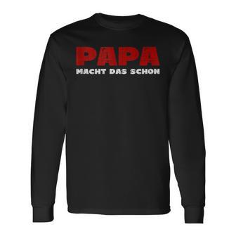 Vatertagatertags Geschenk Papa Opa Lustig Für Herren Langarmshirts - Geschenkecke