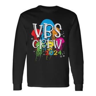 Vbs Crew Vacation Bible School Scuba Vbs 2024 Ocean Theme Long Sleeve T-Shirt - Seseable