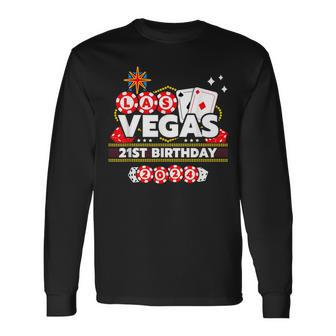 Vegas Birthday Vegas 21St Birthday Vegas Birthday 2024 Long Sleeve T-Shirt - Monsterry