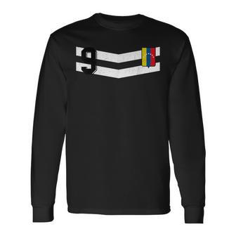 Venezuela Football Soccer Or Vinotinto Futbol Long Sleeve T-Shirt - Monsterry DE